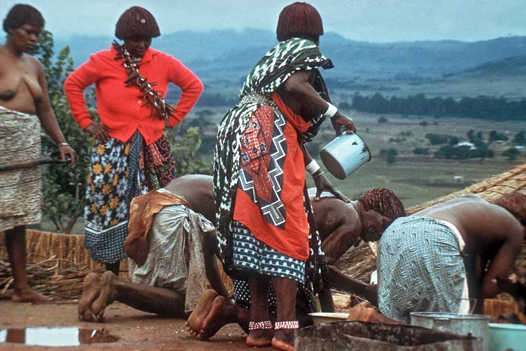 Why do sangomas drink blood