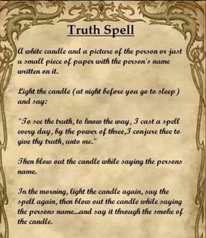 spell for truth spell
