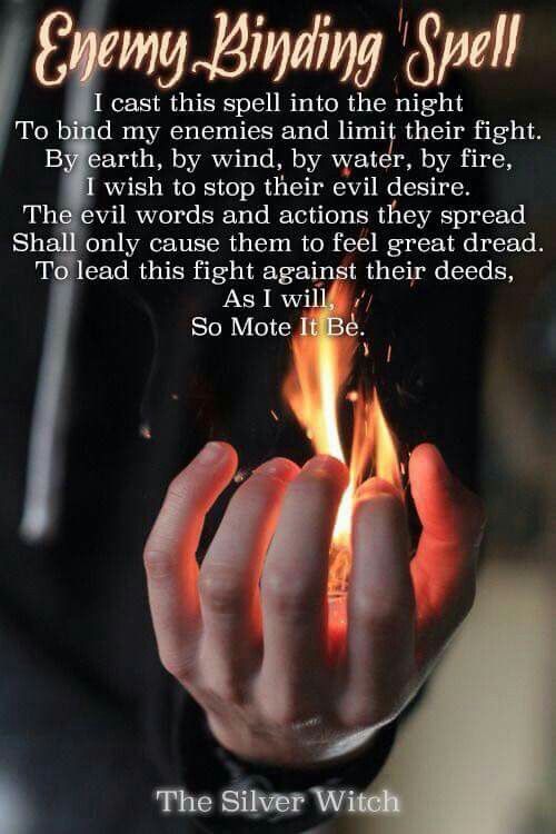 Binding spells for enemy