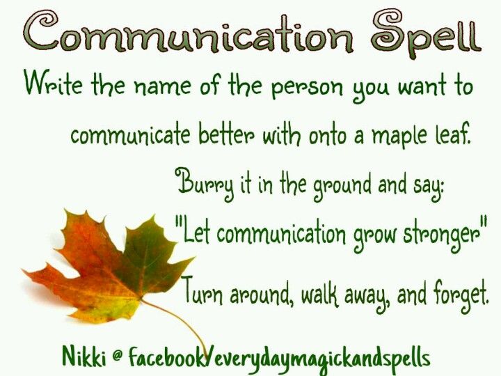 COMMUNICATION SPELLS